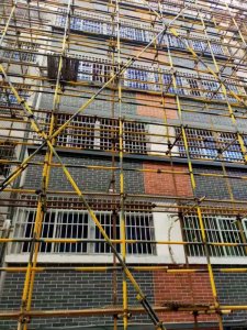 博悅佳軟瓷安裝施工現場_博悅佳軟瓷磚施工案例欣賞